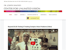 Tablet Screenshot of centerforunlimitedvision.com